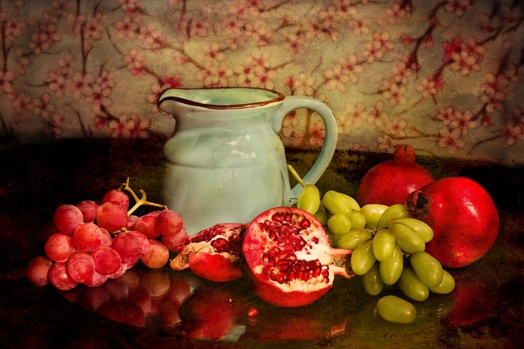 still life, pitcher, jar